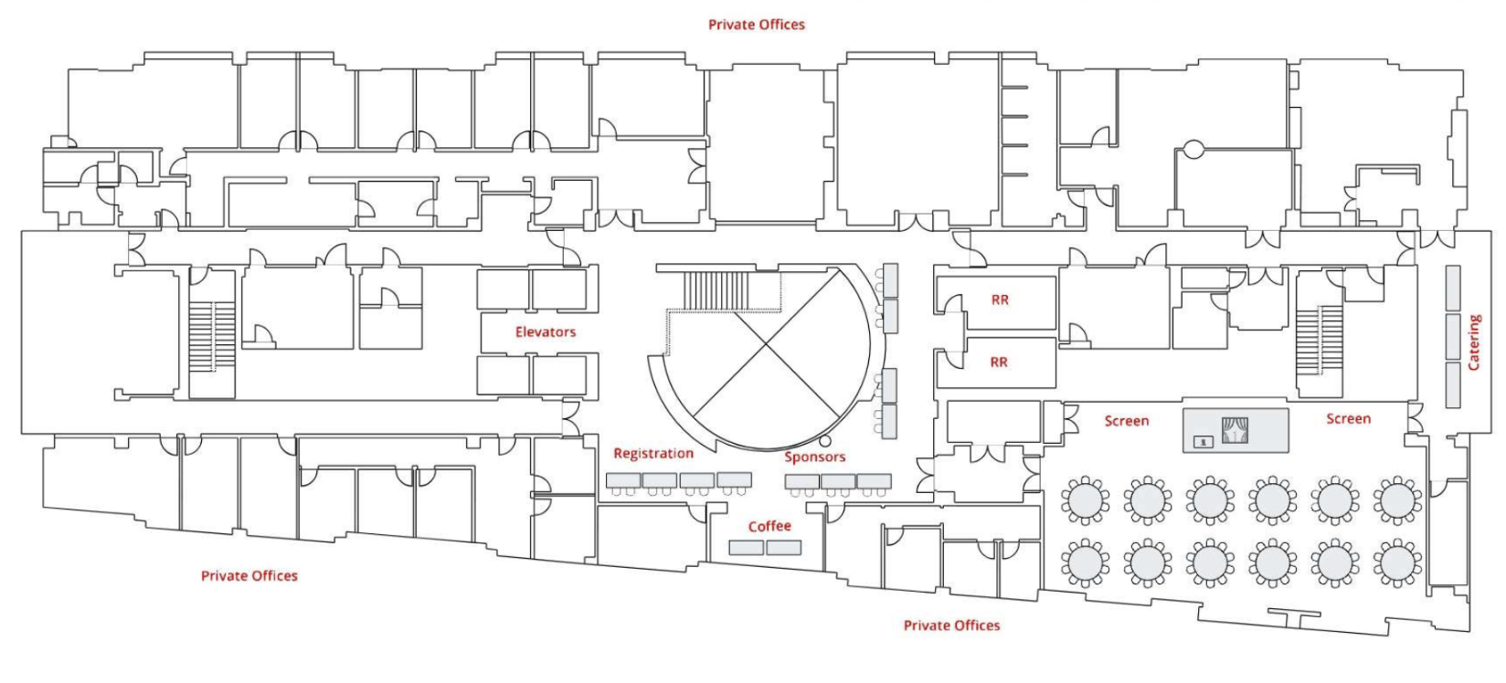 9th Floor Venue Map